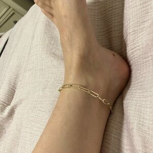 Melinda Maria Elegant Gold Chain Anklet